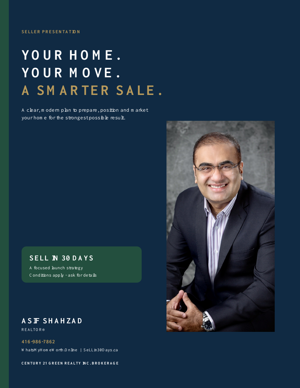 Your Home, Your Move, A Smarter Sale — seller presentation by Asif Shahzad